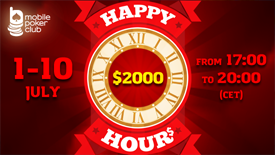 Happy Tick-Tock in Mobile Poker Club!