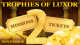 Trophies of Luxor at Mobile Poker Club!