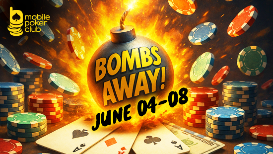 New “Bombs Away!” Promo — $600 in Prizes at Mobile Poker Club!